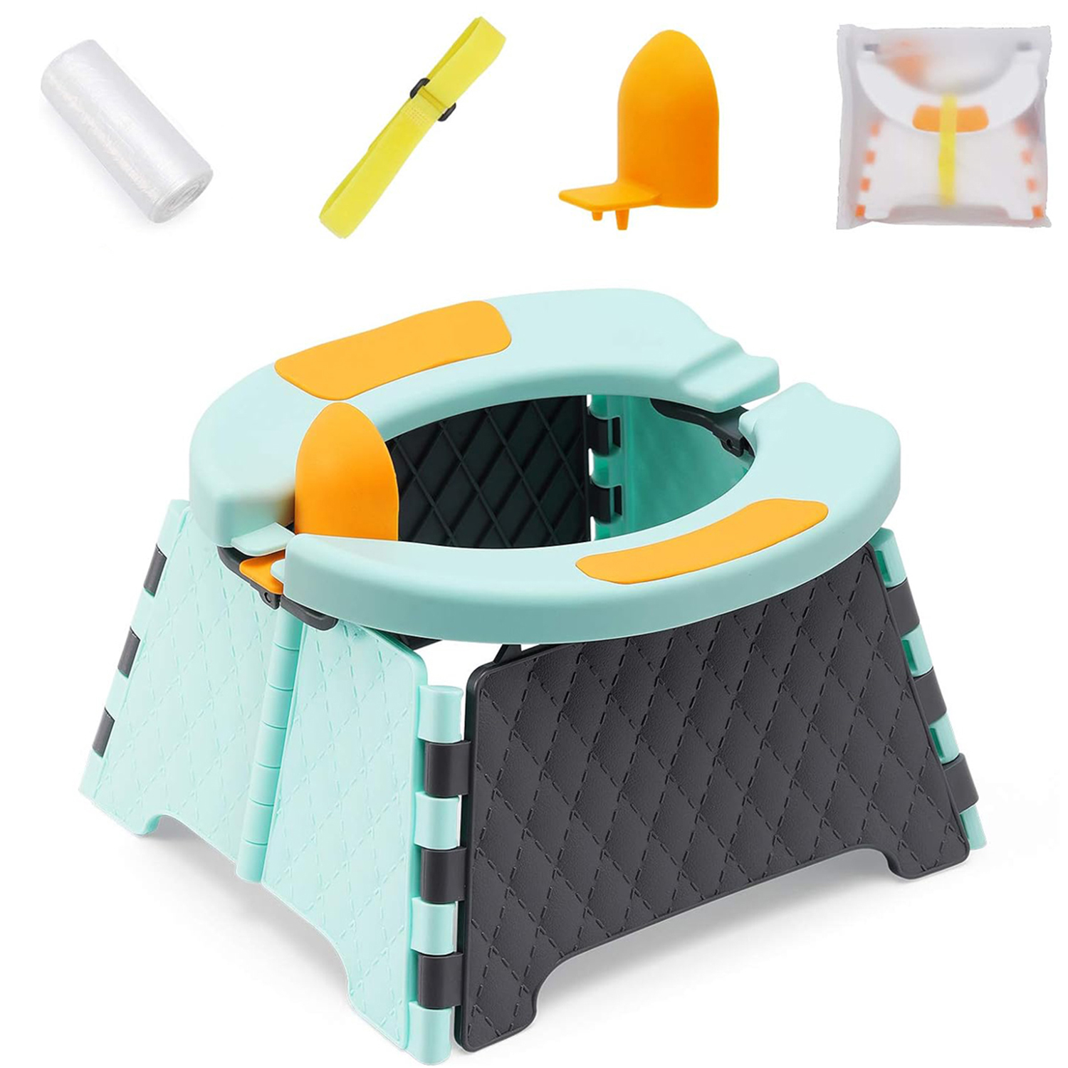 Btideas Travel Potty, Foldable Portable Potty Training Seat for Toddler,  Potty Training Toilet