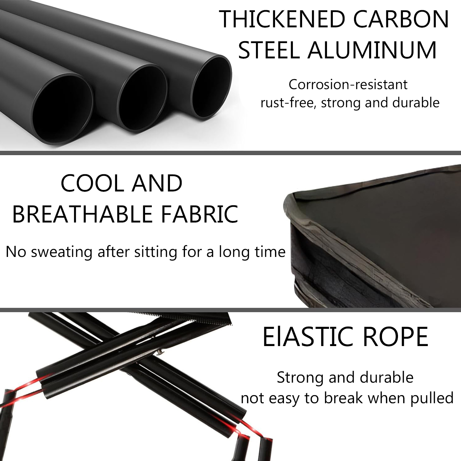 BTideas Camping Stool , Folding Small Chair Portable Camp Stool, Max Weight 330lbs