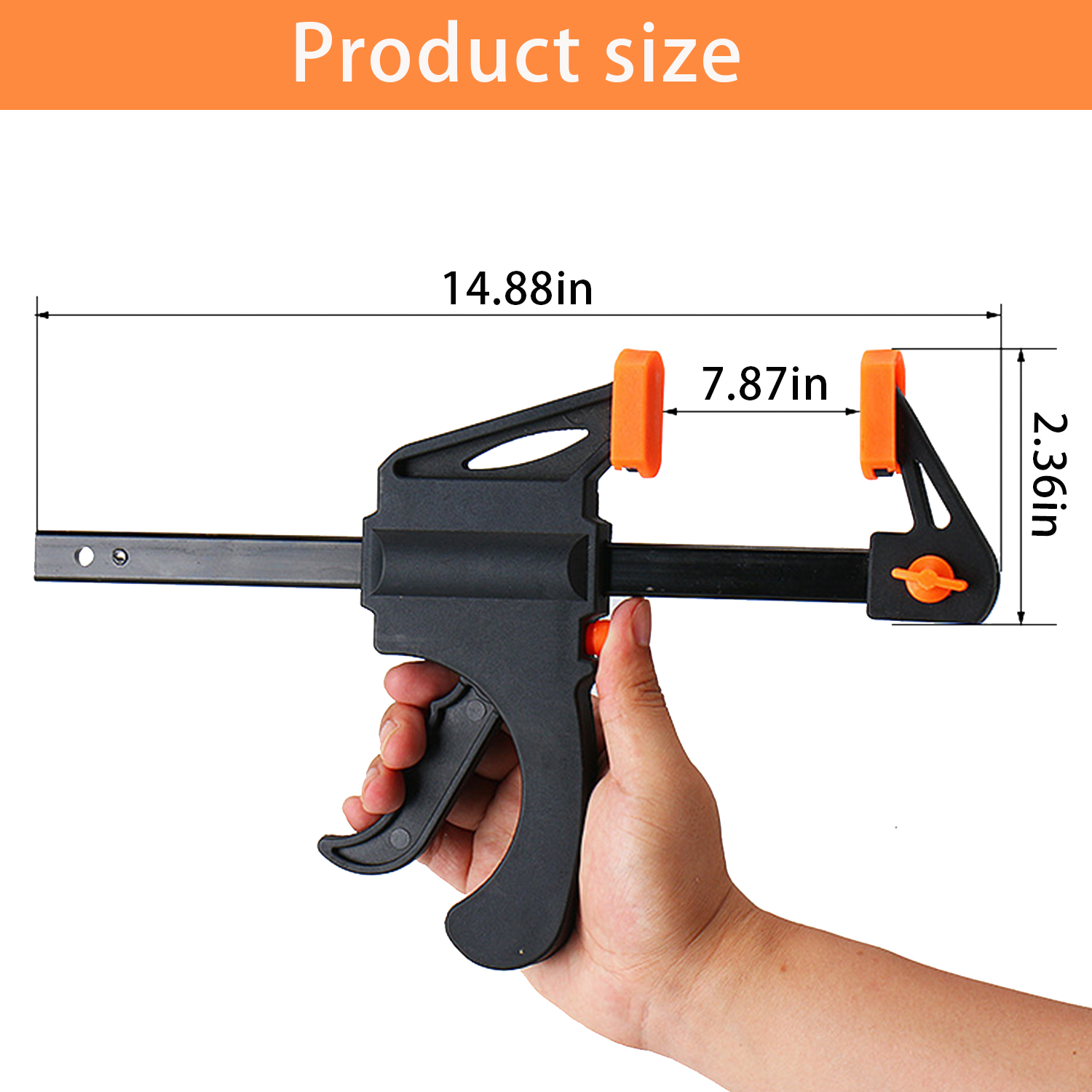 BTideas Clamps Set for Woodworking, 4 F Clamps and 4 Spring Clamps for woodworking