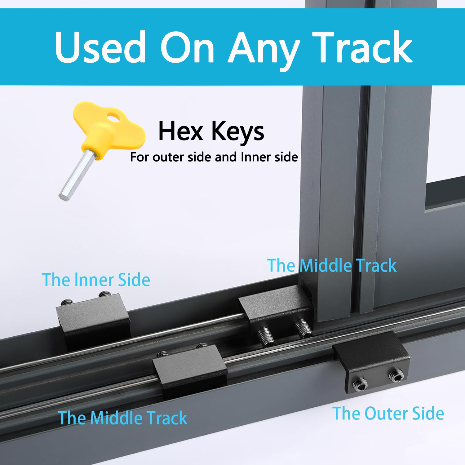 BTideas 4 Pack Sliding Window Locks,window Locks For Horizontal、Up&Down sliding Home&Office,Black