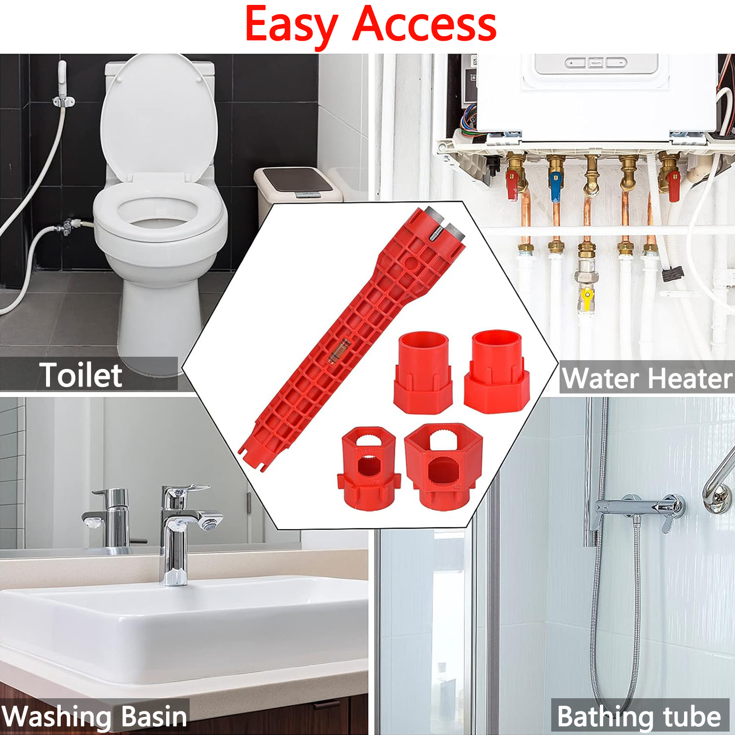 BTideas 14-in-1 Multi-functional Wrench,Faucet & Sink Wrench for Sink,Plumbing Installation&Repairs