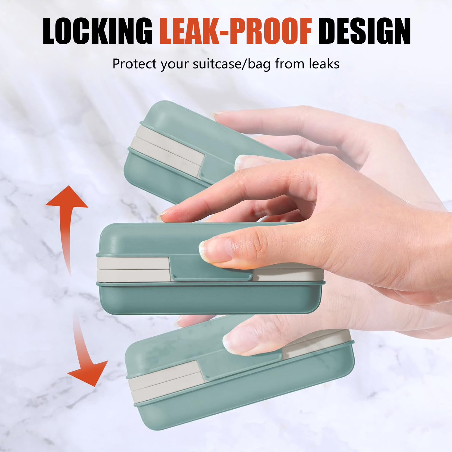 BTideas Travel Soap Case With Lid,2 Pack Bar Soap Holder Dish for Camping, Travel, Gym(Blue)